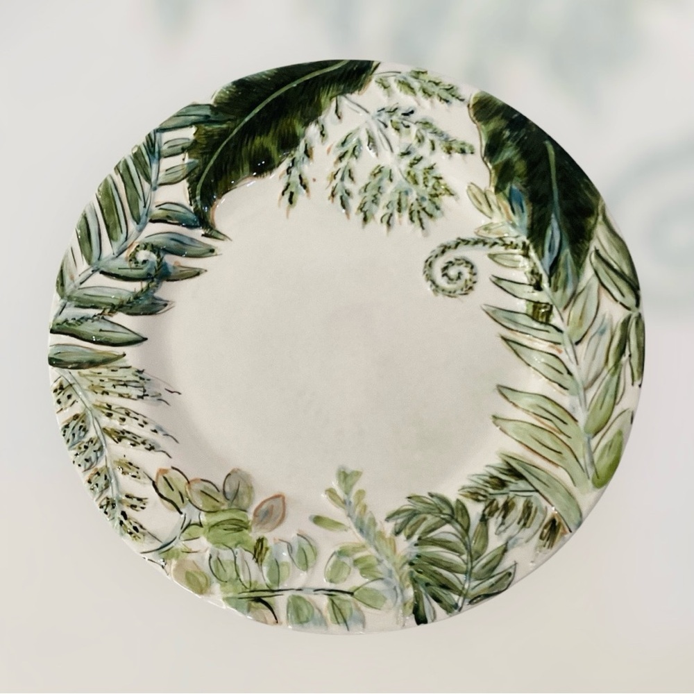 American Atelier Fern Earthenware 11” Dinner Plate Discontinued Replacement - Picture 1 of 6